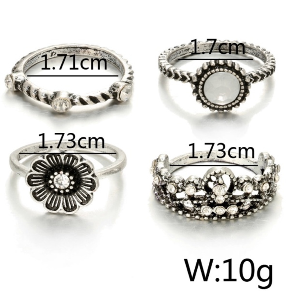 Boho Princess Midi Rings Set - Picture 3 of 4